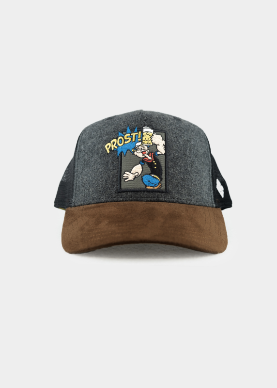 Cap "Popeye" - dunkelgrau (Curved)